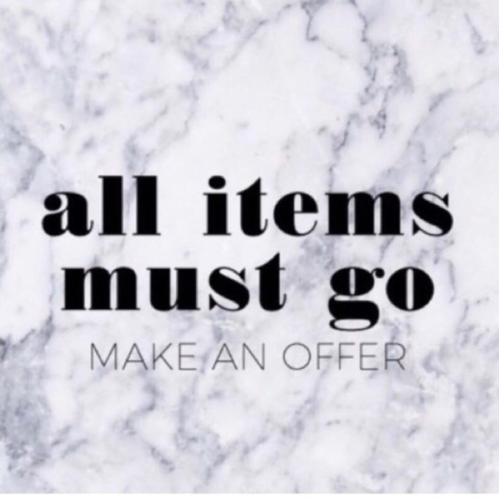 Accepting all reasonable offers!